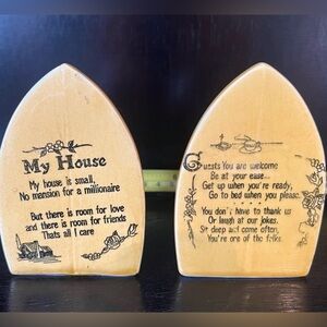 Vintage Poem Salt & Pepper Shaker